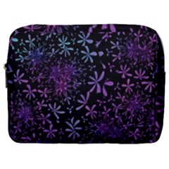 Retro Lilac Pattern Make Up Pouch (Large)