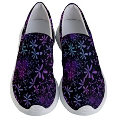 Retro Lilac Pattern Women s Lightweight Slip Ons