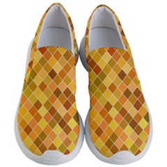 Square Pattern Diagonal Women s Lightweight Slip Ons