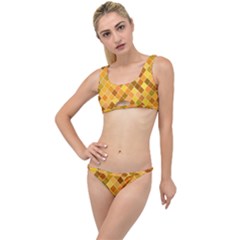 Square Pattern Diagonal The Little Details Bikini Set