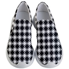 Square Diagonal Pattern Women s Lightweight Slip Ons