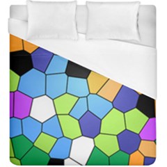 Stained Glass Colourful Pattern Duvet Cover (king Size)