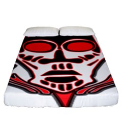 Visual Arts Skull Fitted Sheet (king Size)