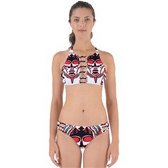 Visual Arts Skull Perfectly Cut Out Bikini Set