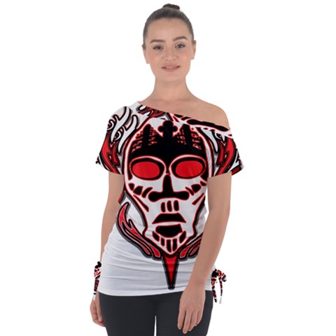 Visual Arts Skull Tie-up Tee by Alisyart