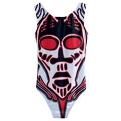 Visual Arts Skull Kids  Cut-out Back One Piece Swimsuit