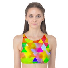 Watercolor Paint Blend Tank Bikini Top