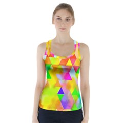 Watercolor Paint Blend Racer Back Sports Top