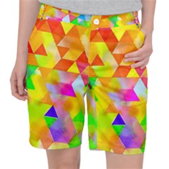 Watercolor Paint Blend Pocket Shorts by Alisyart