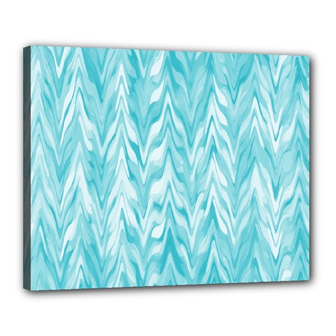 Zigzag Backdrop Pattern Canvas 20  X 16  (stretched) by Alisyart