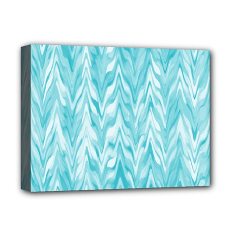 Zigzag Backdrop Pattern Deluxe Canvas 16  X 12  (stretched)  by Alisyart