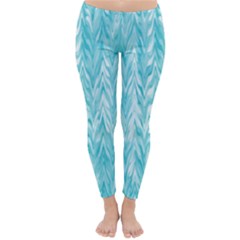 Zigzag Backdrop Pattern Classic Winter Leggings by Alisyart