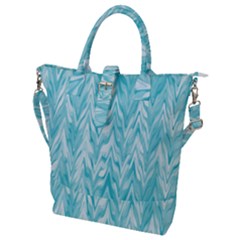 Zigzag Backdrop Pattern Buckle Top Tote Bag