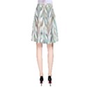 Zigzag Backdrop Pattern Grey A-Line Skirt View2