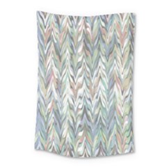 Zigzag Backdrop Pattern Grey Small Tapestry by Alisyart