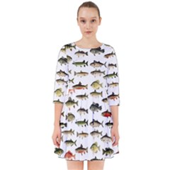 Ml 71 Fish Of North America Smock Dress by ArtworkByPatrick