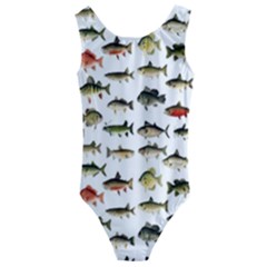 Ml 71 Fish Of North America Kids  Cut-out Back One Piece Swimsuit by ArtworkByPatrick