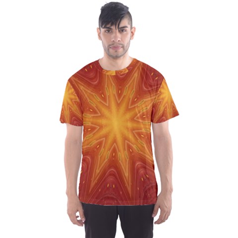 Fractal Wallpaper Colorful Abstract Men s Sports Mesh Tee by Mariart