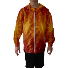 Fractal Wallpaper Colorful Abstract Hooded Windbreaker (kids)