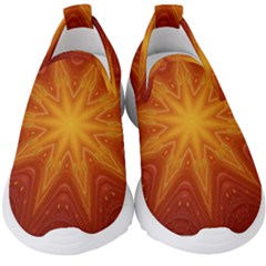 Fractal Wallpaper Colorful Abstract Kids  Slip On Sneakers by Mariart