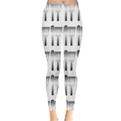 Kitchen Background Spatula Leggings  by Mariart