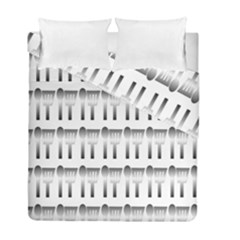 Kitchen Background Spatula Duvet Cover Double Side (Full/ Double Size)