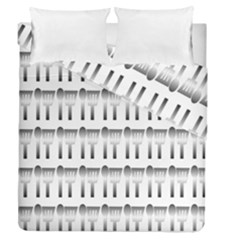 Kitchen Background Spatula Duvet Cover Double Side (Queen Size)