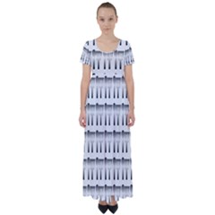 Kitchen Background Spatula High Waist Short Sleeve Maxi Dress