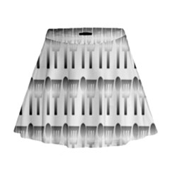Kitchen Background Spatula Mini Flare Skirt