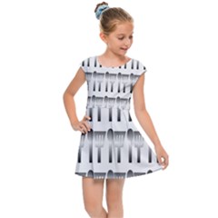 Kitchen Background Spatula Kids  Cap Sleeve Dress