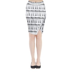 Kitchen Background Spatula Midi Wrap Pencil Skirt