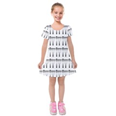 Kitchen Background Spatula Kids  Short Sleeve Velvet Dress by Mariart