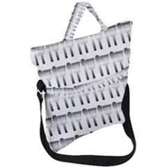 Kitchen Background Spatula Fold Over Handle Tote Bag