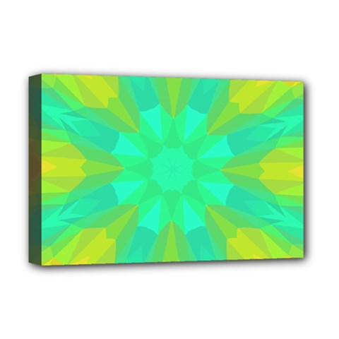 Kaleidoscope Background Deluxe Canvas 18  x 12  (Stretched)