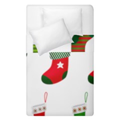 Christmas Stocking Candle Duvet Cover Double Side (single Size) by Mariart