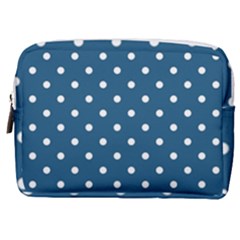 Polka Dot - Turquoise  Make Up Pouch (medium) by WensdaiAmbrose