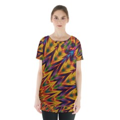 Background Abstract Texture Chevron Skirt Hem Sports Top by Mariart