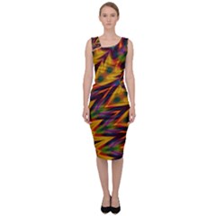 Background Abstract Texture Chevron Sleeveless Pencil Dress by Mariart