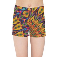 Background Abstract Texture Chevron Kids  Sports Shorts by Mariart