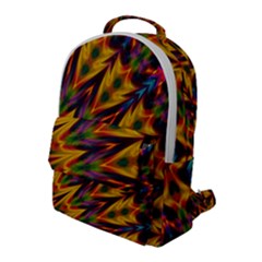 Background Abstract Texture Chevron Flap Pocket Backpack (large)