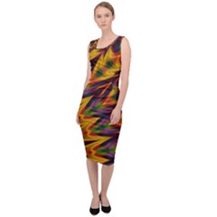 Background Abstract Texture Chevron Sleeveless Pencil Dress by Mariart
