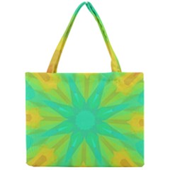 Kaleidoscope Background Green Mini Tote Bag by Mariart