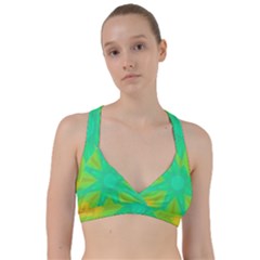 Kaleidoscope Background Green Sweetheart Sports Bra by Mariart