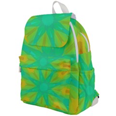 Kaleidoscope Background Green Top Flap Backpack