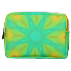 Kaleidoscope Background Green Make Up Pouch (medium) by Mariart