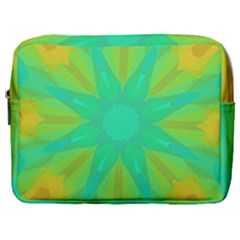 Kaleidoscope Background Green Make Up Pouch (large) by Mariart
