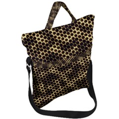 Honeycomb Beehive Nature Fold Over Handle Tote Bag