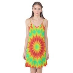 Kaleidoscope Background Mandala Red Green Camis Nightgown by Mariart