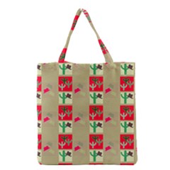 Background Western Cowboy Grocery Tote Bag by Mariart