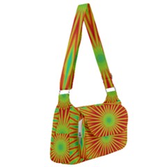 Kaleidoscope Background Mandala Red,green Sun Post Office Delivery Bag